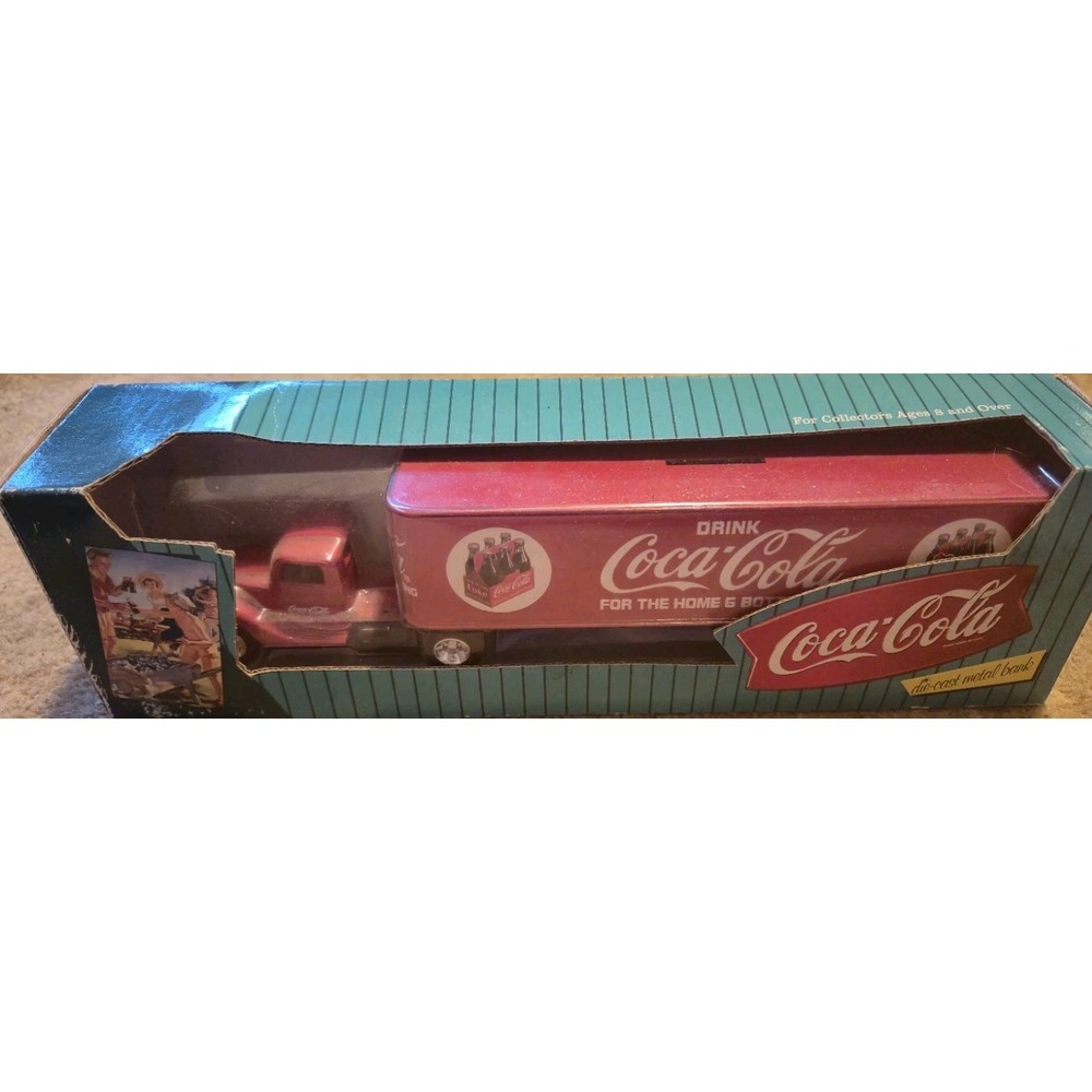 Coca-Cola Die-Cast Semi Truck Bank by Ertl w/ Box